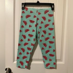 Wonder Nation Girls Capri Leggings Watermelon